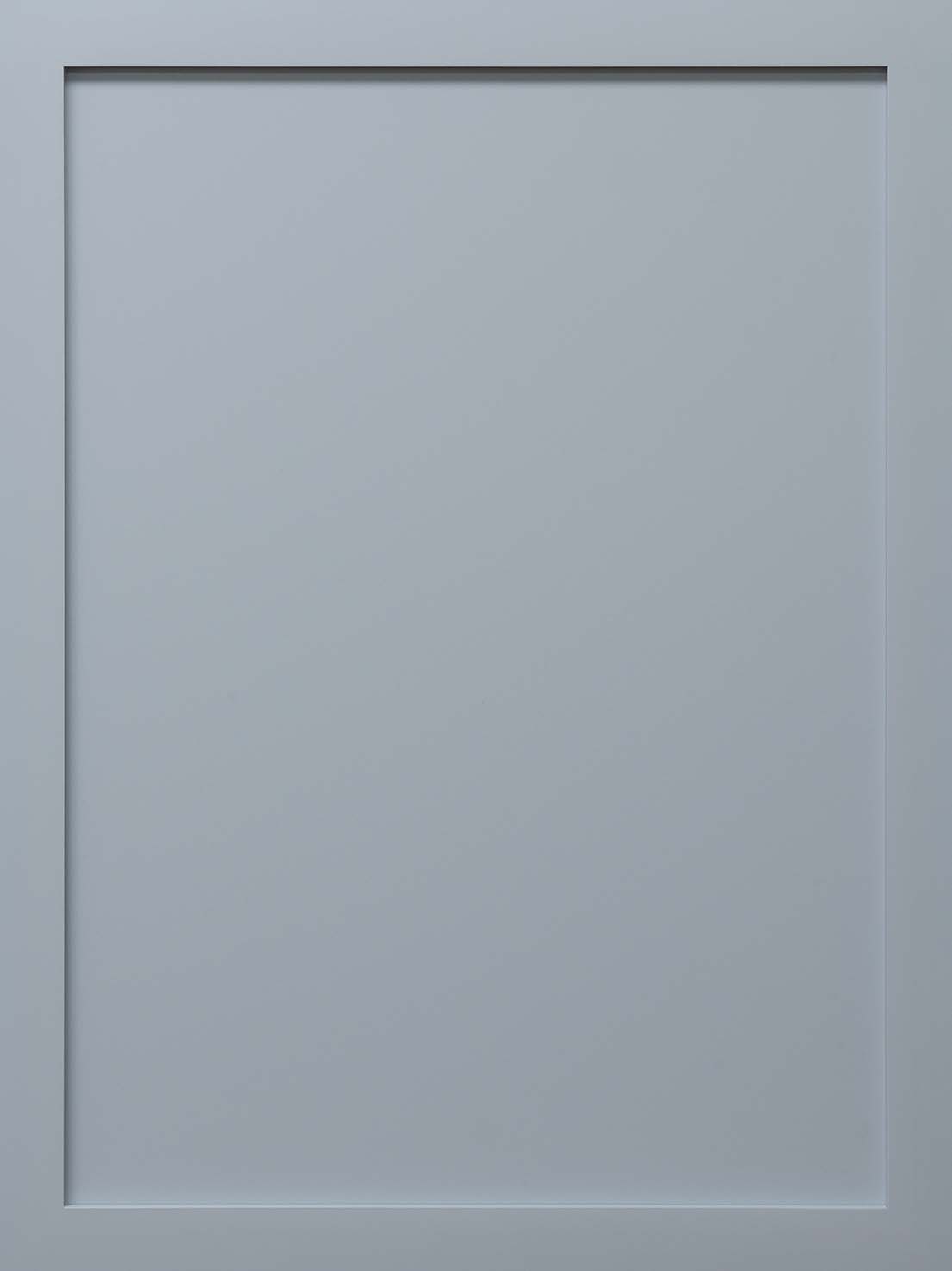 Light gray flat door panel with a rectangular recessed center frame.