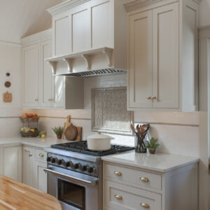 Wood: Maple; Paint color: Accessible Beige; Door Style: Enfield; Face Frame: Beaded Inset